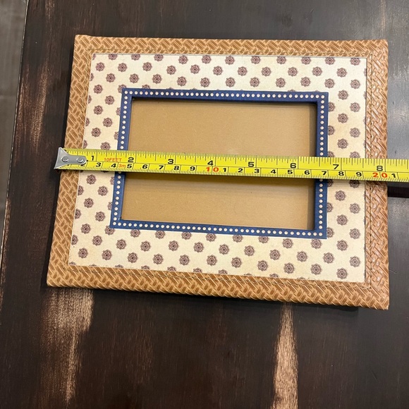 Chic Brown, Cream and Blue Geometric Picture Frame - Picture 5 of 9